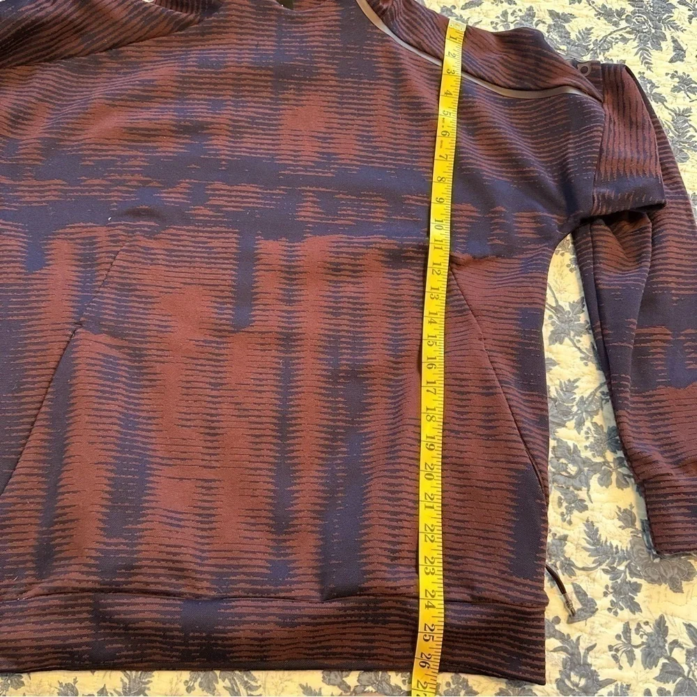 Adidas Z. N. E. Pulse Jacquard Hoodie Burgundy Size XL